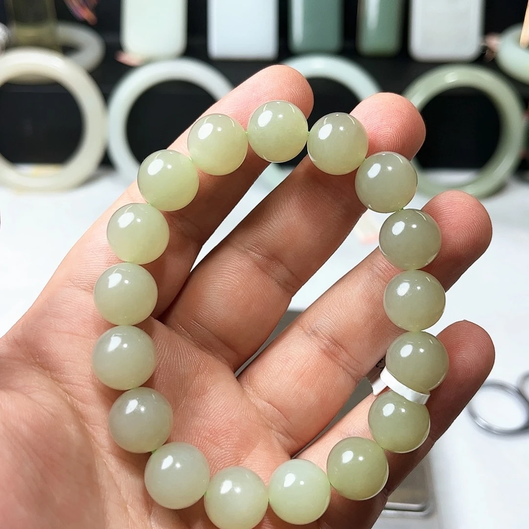 和田玉未镶嵌手链15