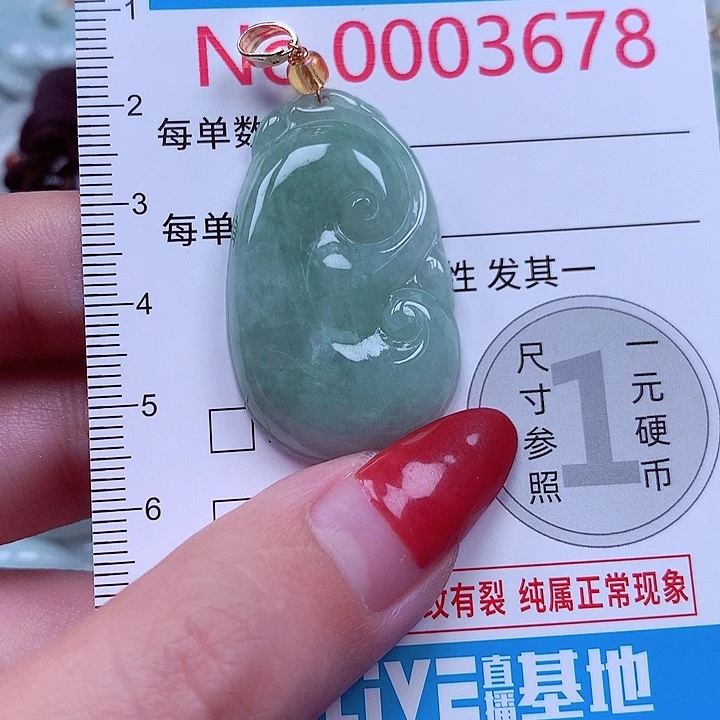 翡翠未镶嵌颈饰3679