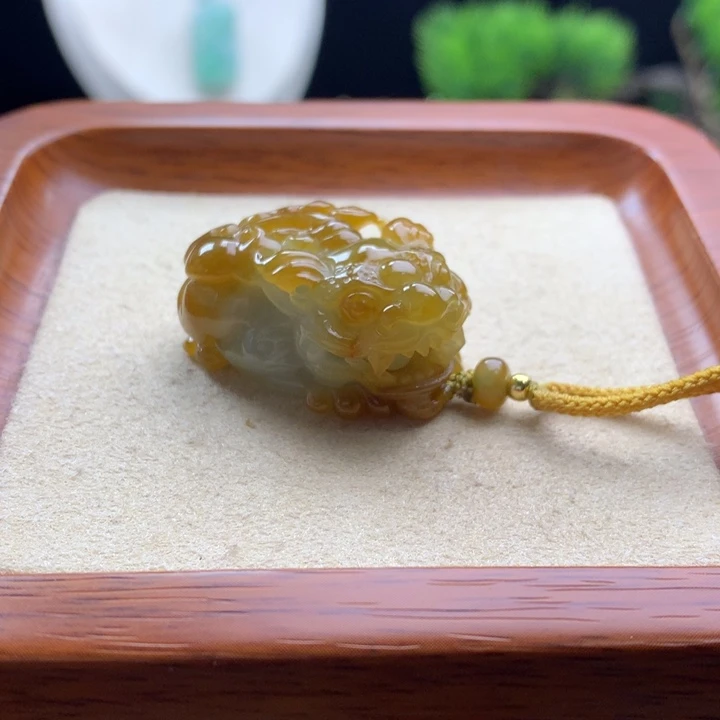 翡翠未镶嵌颈饰貔貅36