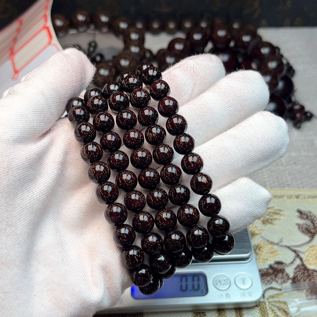 檀香紫檀（小叶紫檀）0.8 108颗 爆星