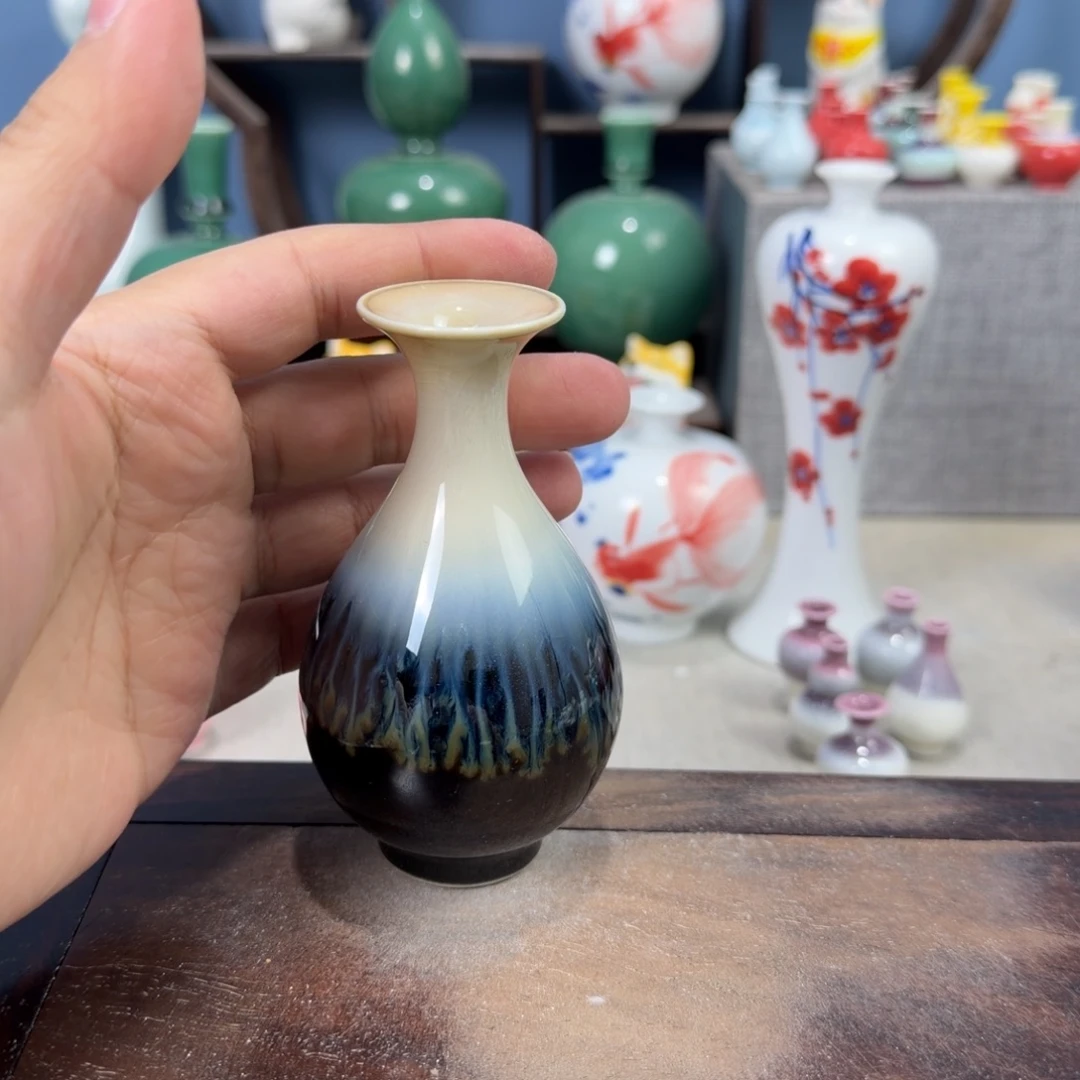 陶瓷手工小花器摆件