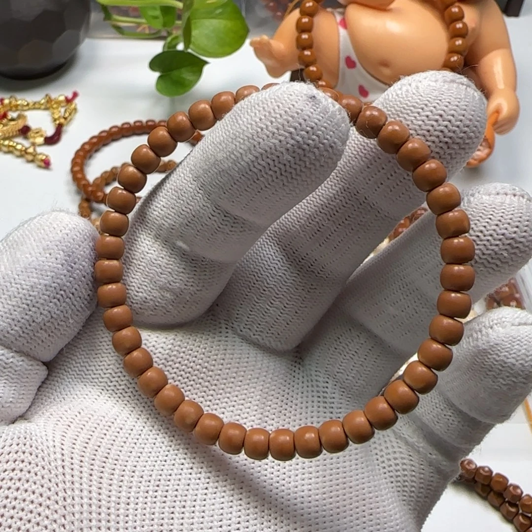 橄榄核手串/手链老挝核尖单圈5.5