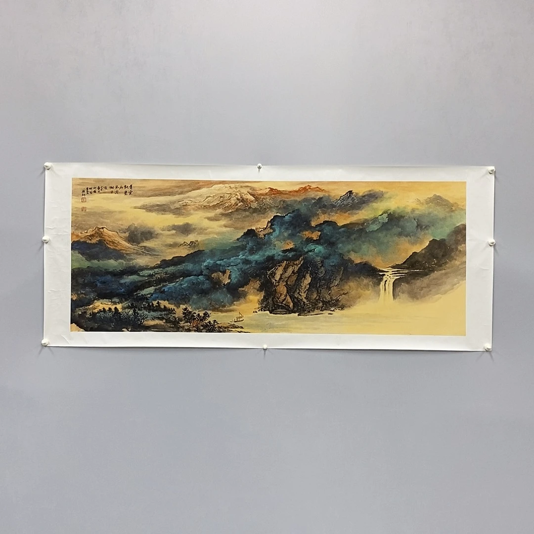 曲***措国画刘进新小六尺180*70精品佳作