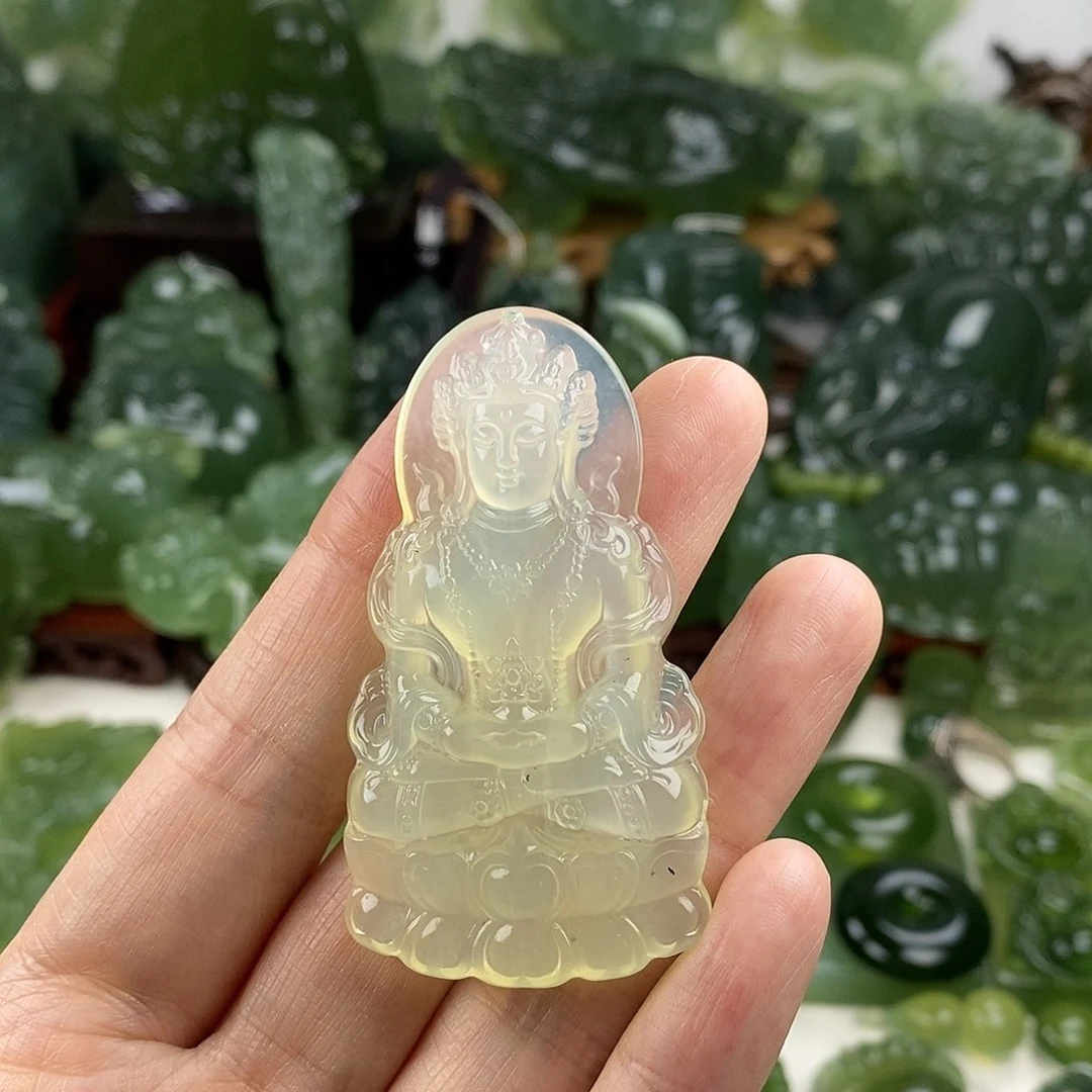 岫玉未镶嵌挂件挂件