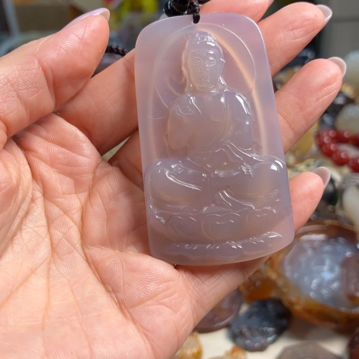 玛瑙/玉髓未镶嵌吊坠(不含链)