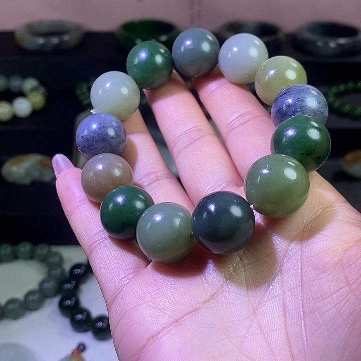 和田玉未镶嵌手链和田玉卡18