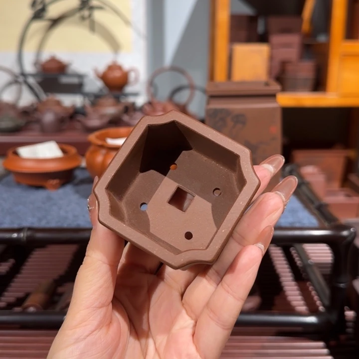 紫砂花盆全手工制作