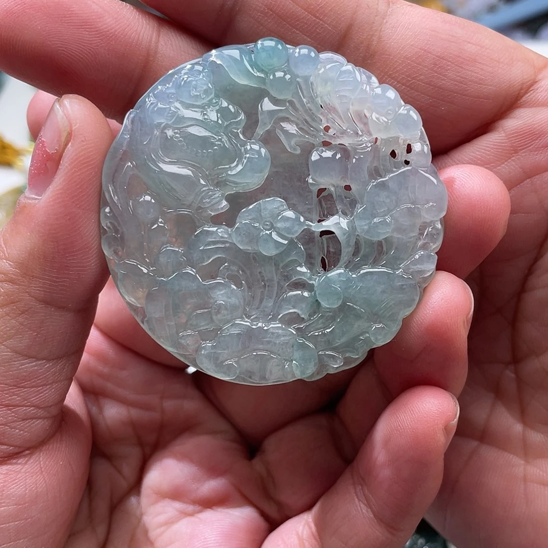 翡翠未镶嵌颈饰翡玉缘翡翠