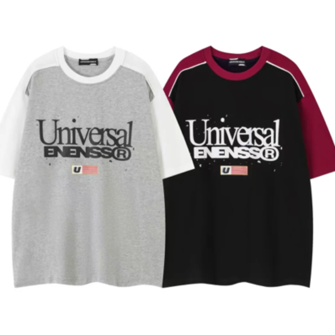 美式字母印花短袖