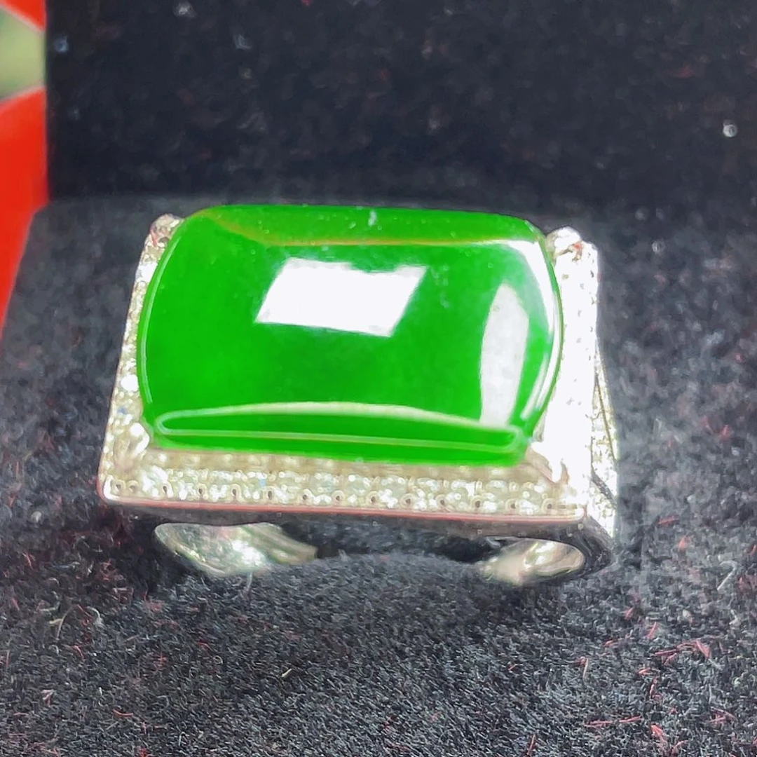 翡翠吊坠(不含链)银S925镶嵌