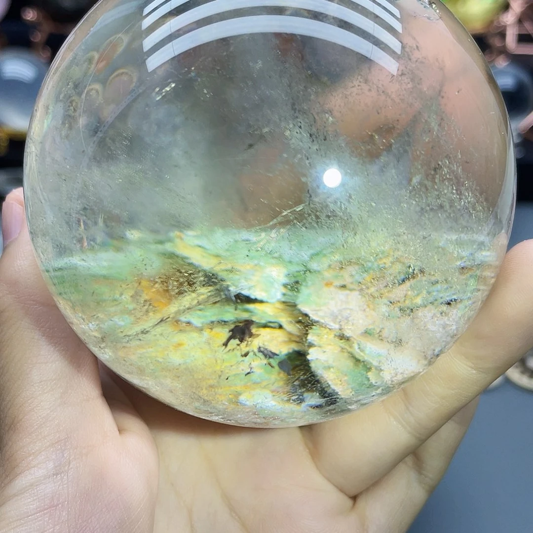 未镶嵌珠宝半成品水晶天然幽灵87mm