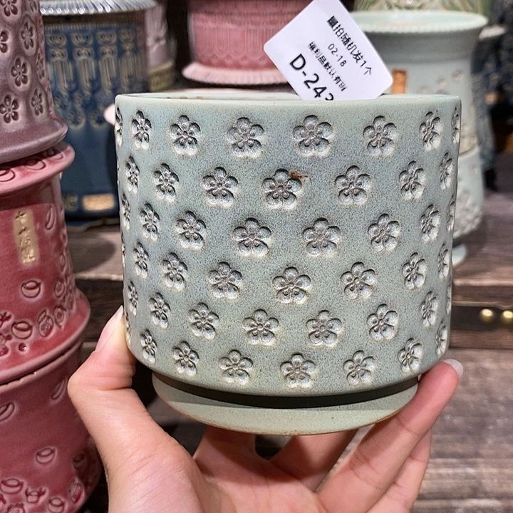 七里烧花盆2-18-243口径8