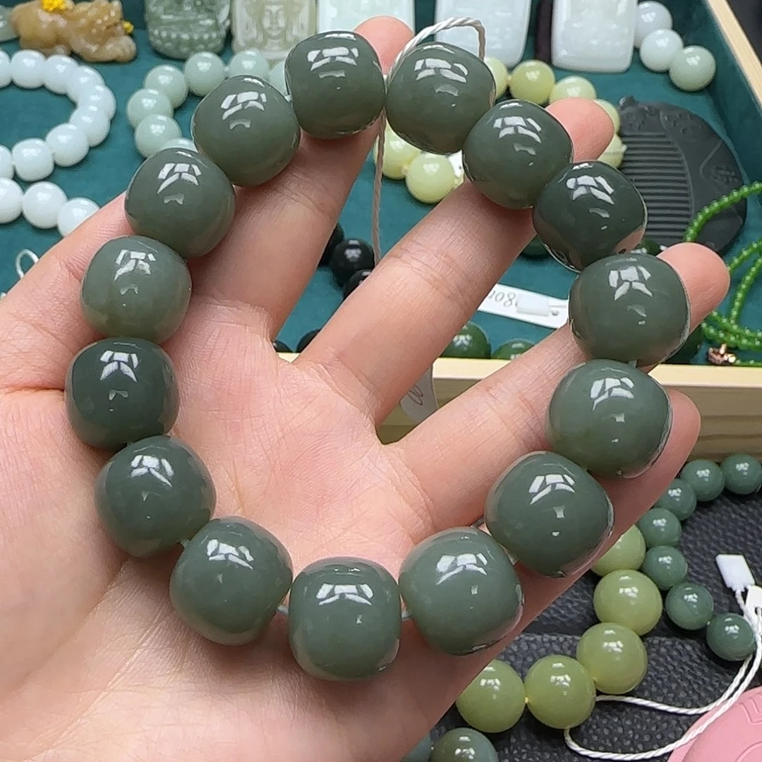 和田玉未镶嵌手链