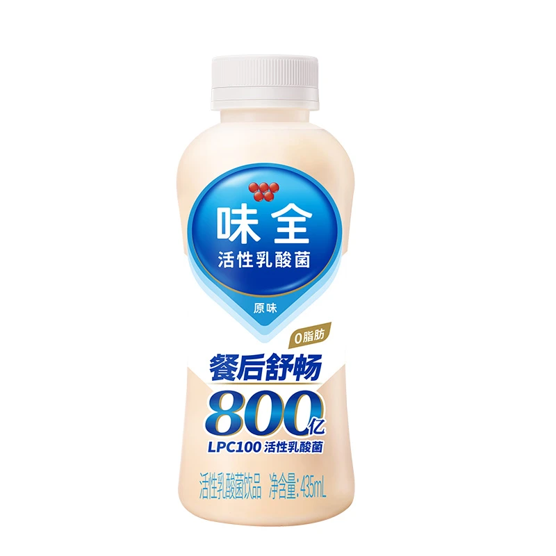 【餐后舒畅】味全活性乳酸菌饮品(原味) 435ml/瓶