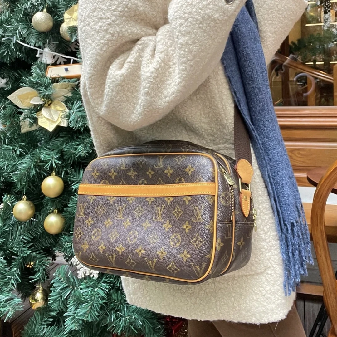 95新 LouisVuitton/路易威登 老花记者包大号斜挎包单肩包95新