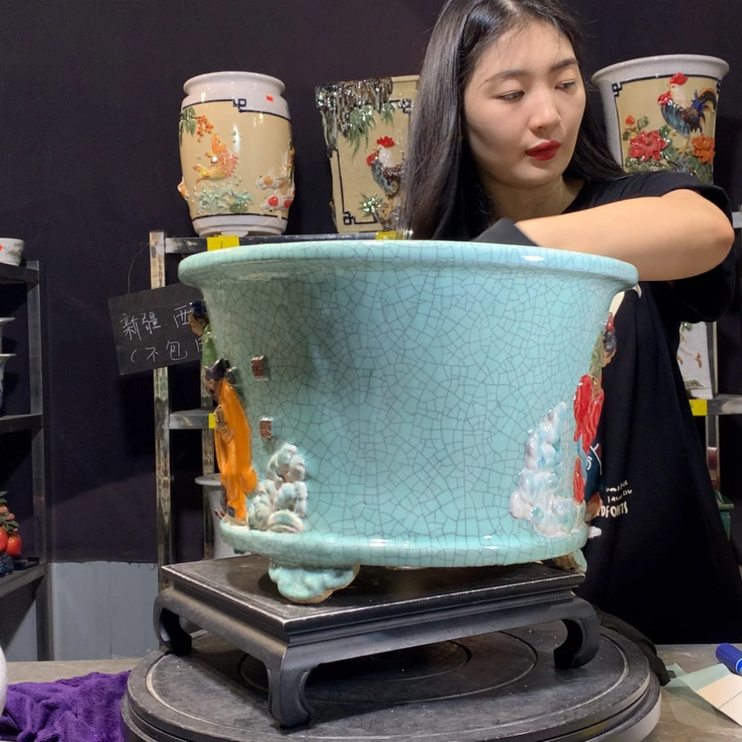 孤*石湾盆 盆景盆