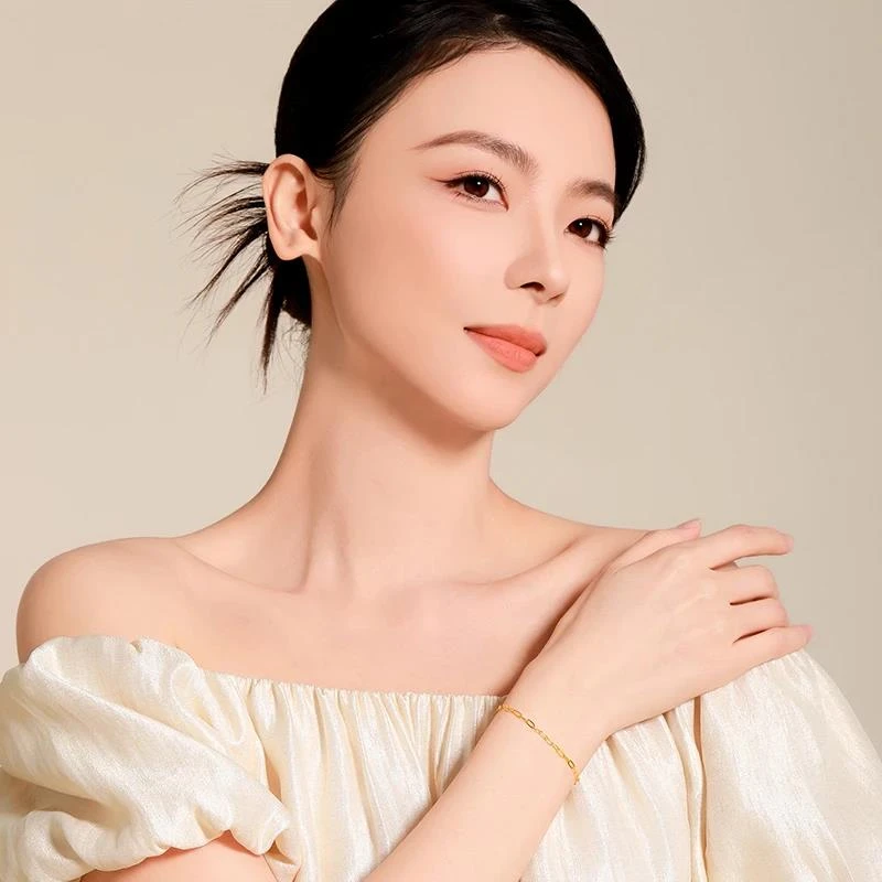 足银手链 足银999经典十字方格手链气质时尚百搭女士素款简约轻奢