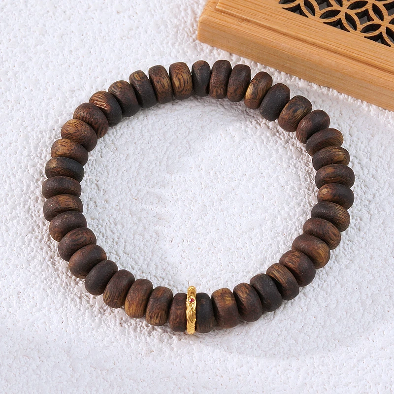 沉香【盘金聚米】 18手串（天然珠宝多样性发其一）