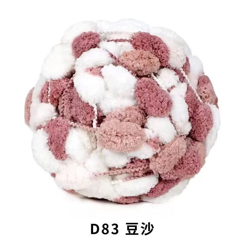 大球球线坐垫线织毯子的手工编织diy材料地毯手织粗毛线钩垫子编
