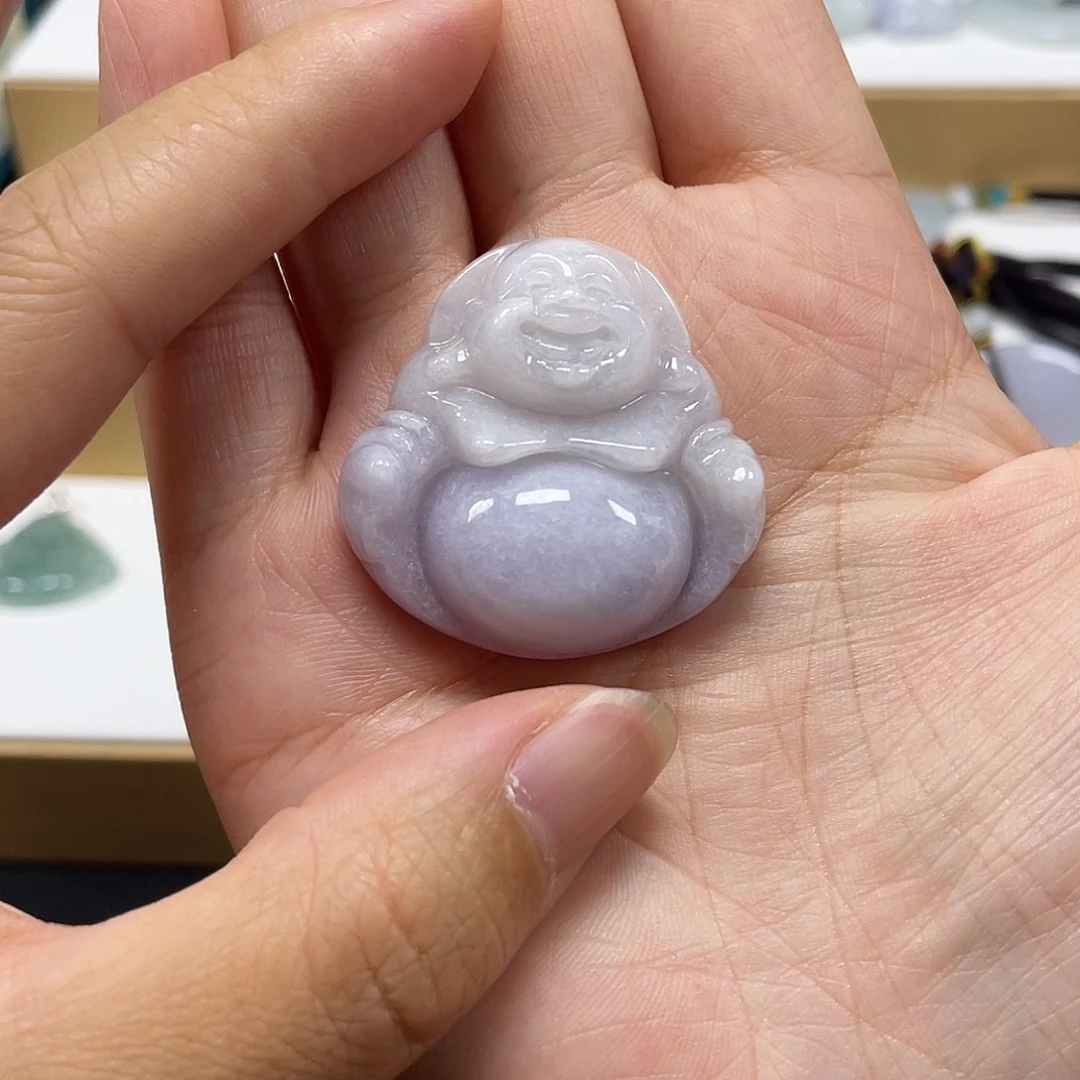 翡翠未镶嵌颈饰天然翡翠佛公吊坠一件11号