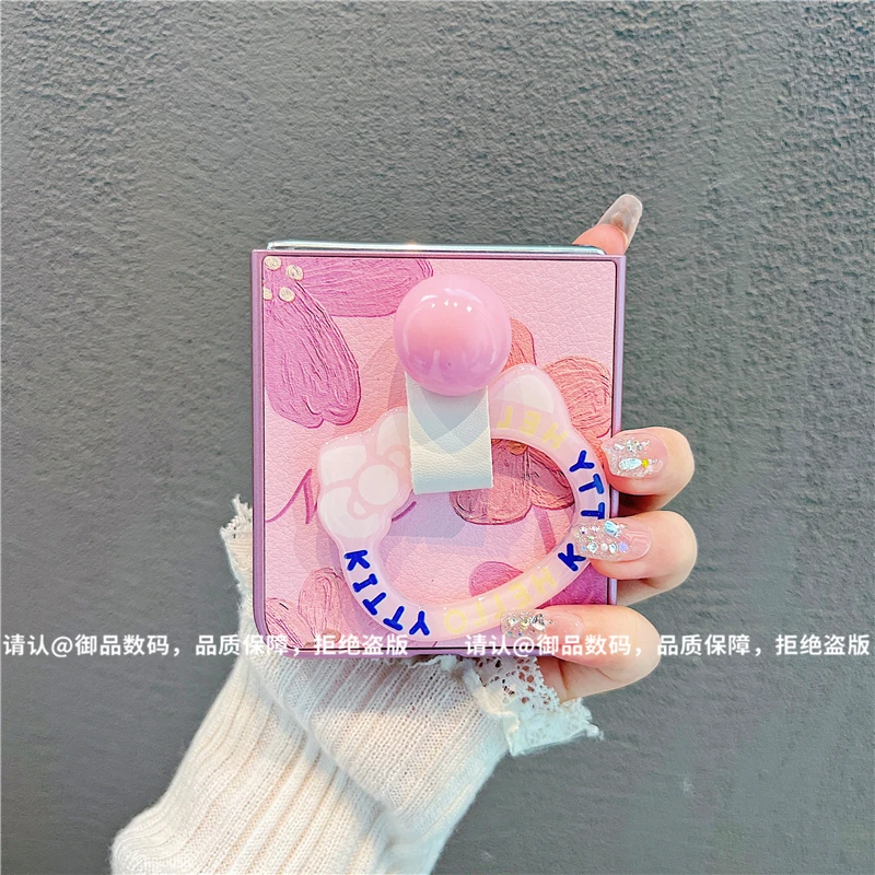 （华为novaflip系列）金属折叠皮纹适用华为novaflip手机保护壳防摔