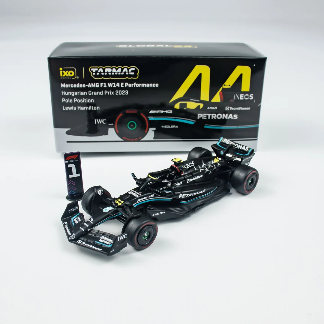 TarmacWorks车模 1:64 合金奔驰F1 W14 汉密尔顿 汽车模型收藏车