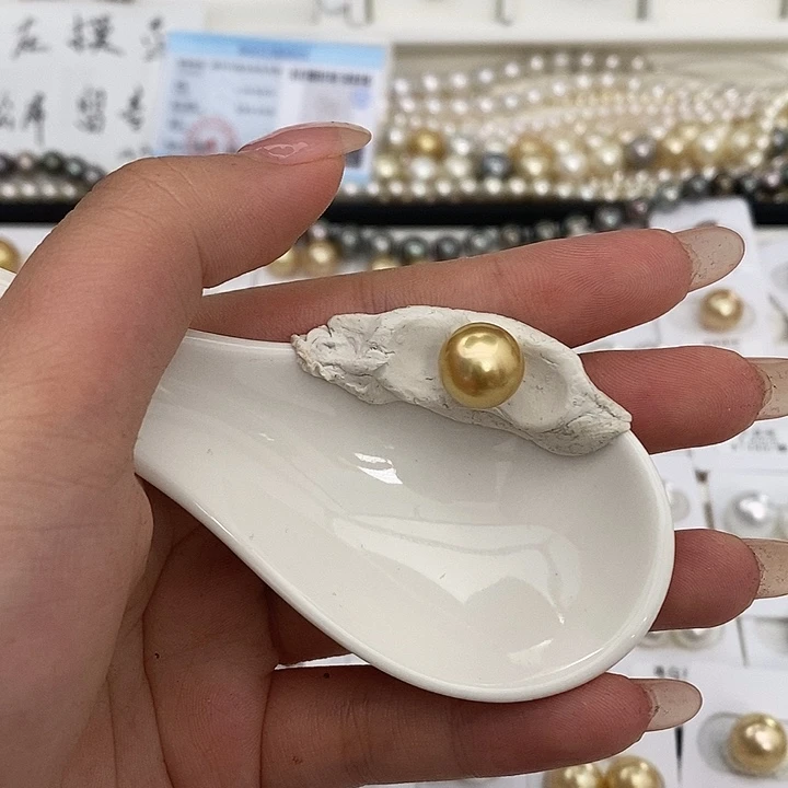 海水珍珠裸珠南洋金珠11m裸珠