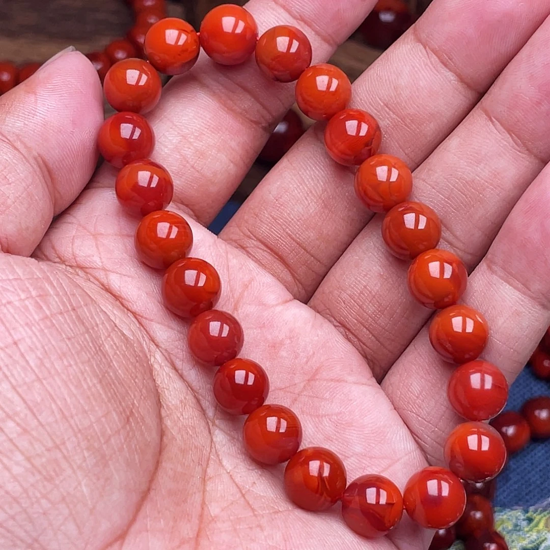 南红玛瑙未镶嵌手链南红瓦西卡9