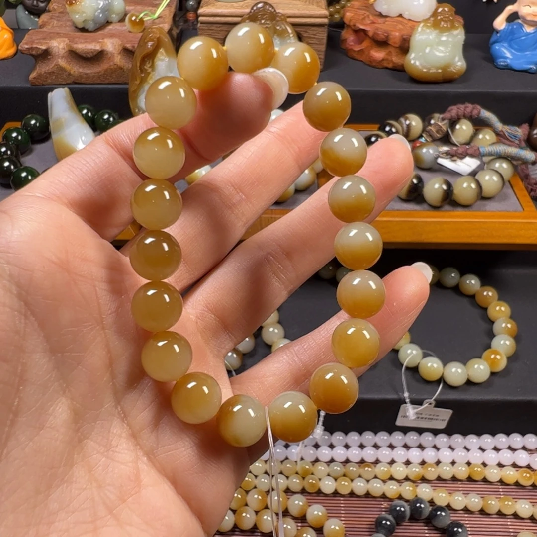 和田玉未镶嵌手链卡10