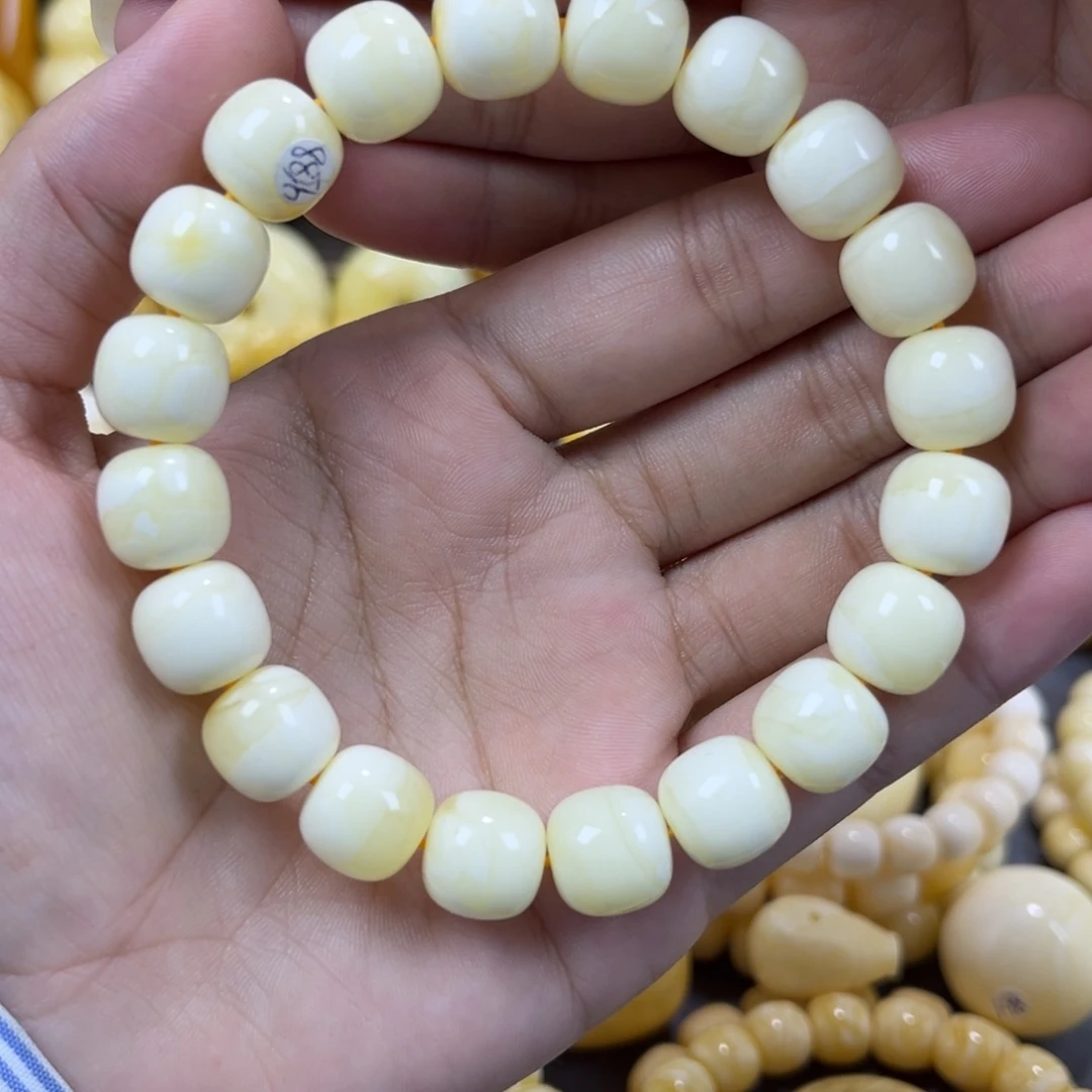 琥珀未镶嵌手串同料老邢手串11.5mm