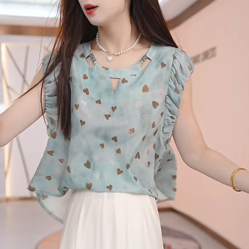 2025新款夏季时尚休闲显瘦短袖衬衫减龄宽松上衣高级感减龄穿搭