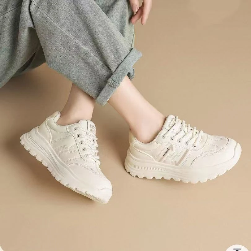 C8955  米茶   时尚休闲鞋 圆头厚底轻便外穿运动老爹鞋