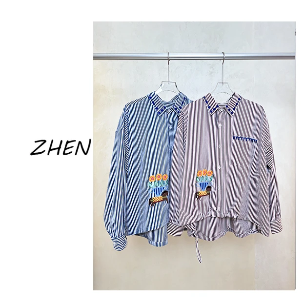 【ZHEN】25K01255 2025新款时尚气质休闲百搭衬衫上衣女