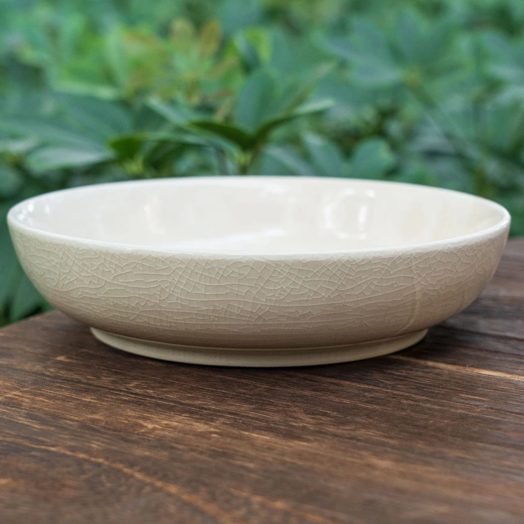 漳窑复古陶瓷陶瓷色釉纯手工家用自然开片直边古老物件大壶承茶盘