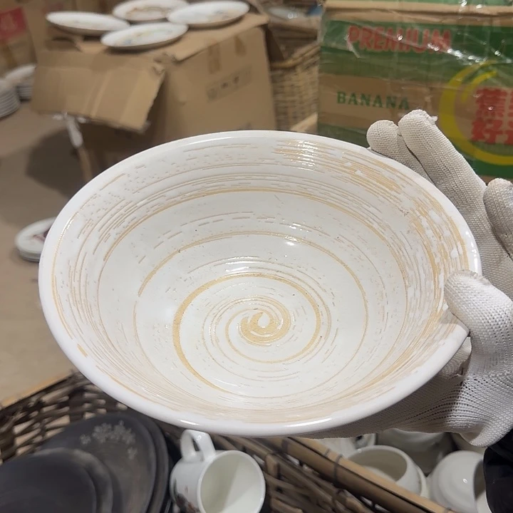 库存微瑕刷釉大碗