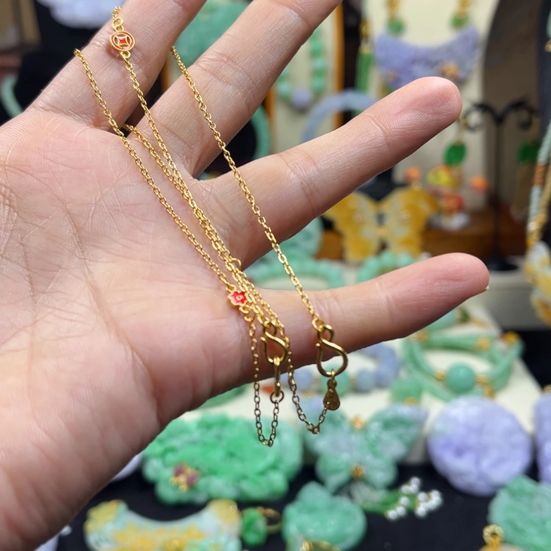 镜***月翡翠未镶嵌颈饰天然翡翠