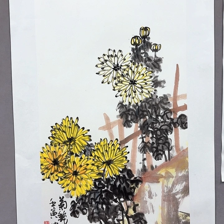 国画亲笔手绘放心去藏