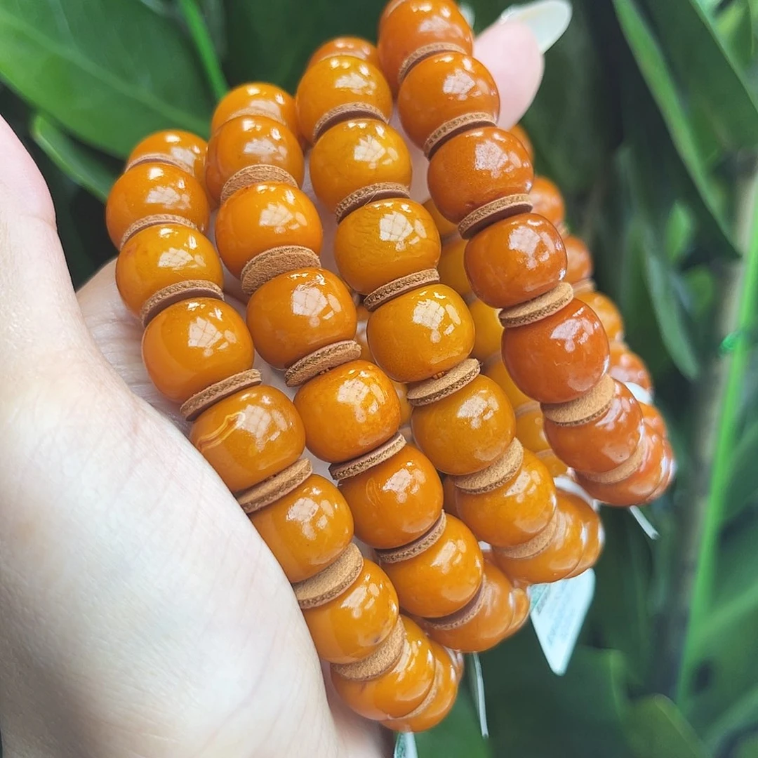 未镶嵌琥珀手链13 m多样性发其一