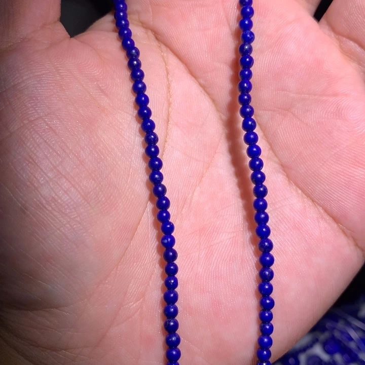 青金石未镶嵌3mm长链长度39cm