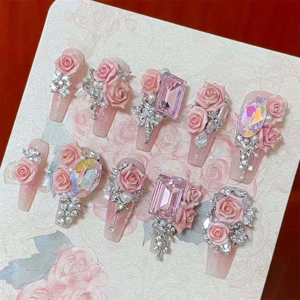 【高定系列】美甲网红饰品爆款塔塔手工穿戴甲DIY饰品配饰