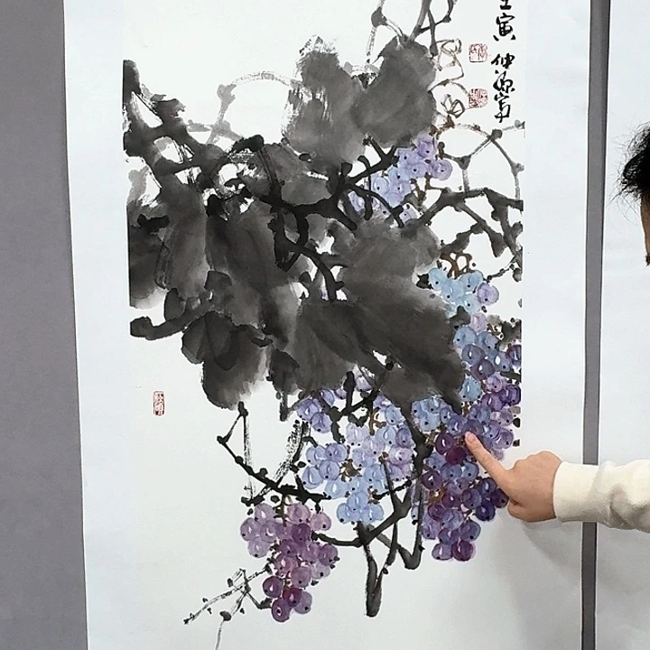 国画亲笔手绘放心去藏