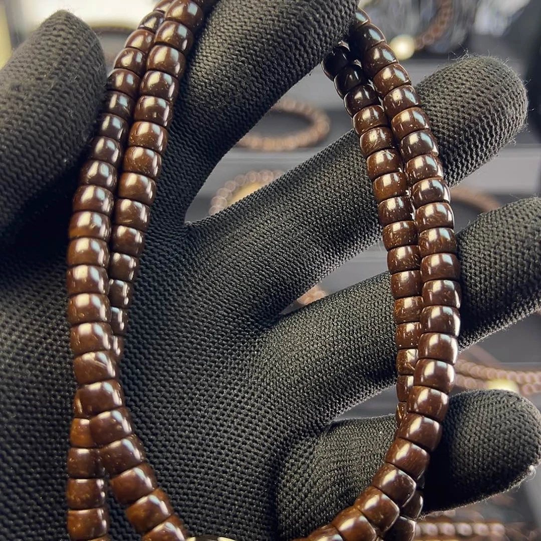 旺***…手串椰蒂原生态椰蒂7*5直切108