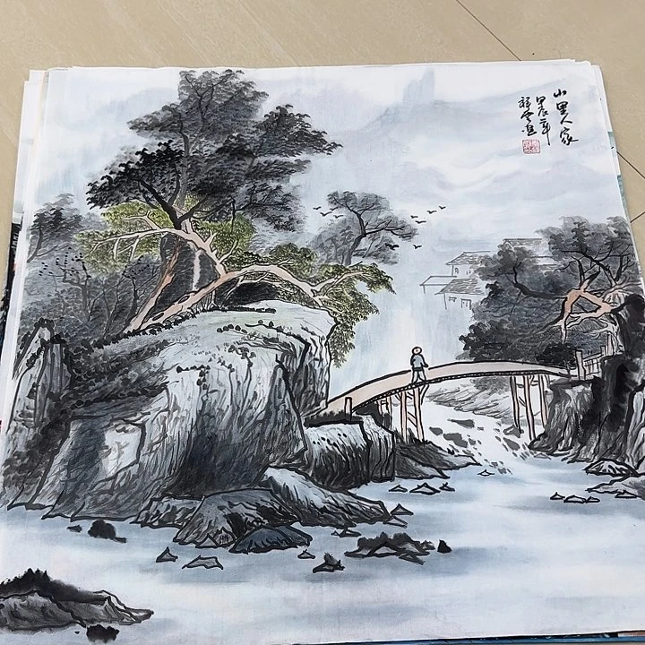 国画国画作品集一个人c