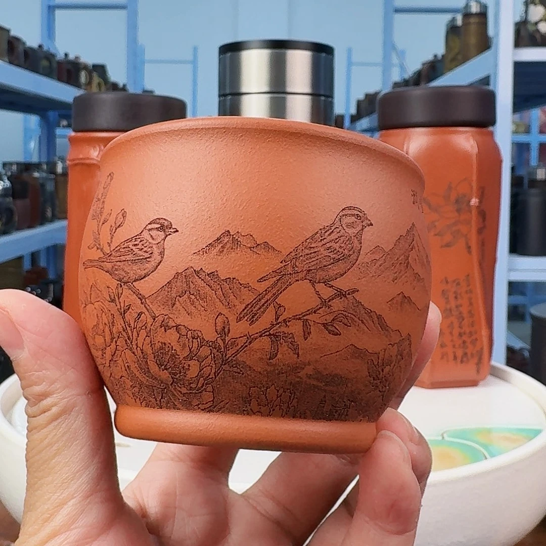 宜兴原矿紫砂杯子