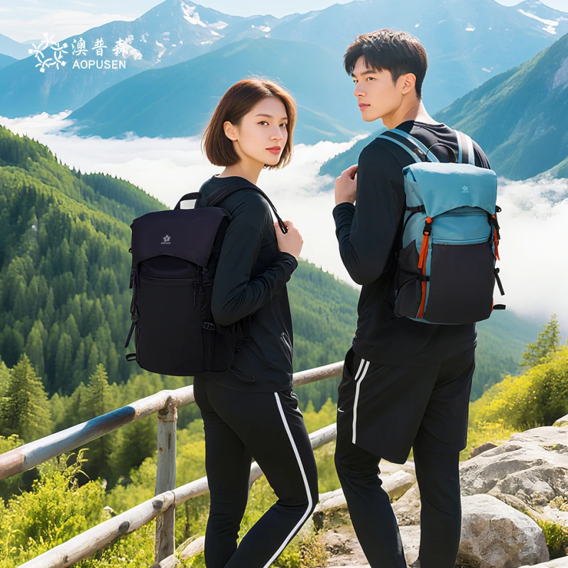 【阳光8点-澳普森】潮流登山包耐磨多功能双根防水透气户外包1189