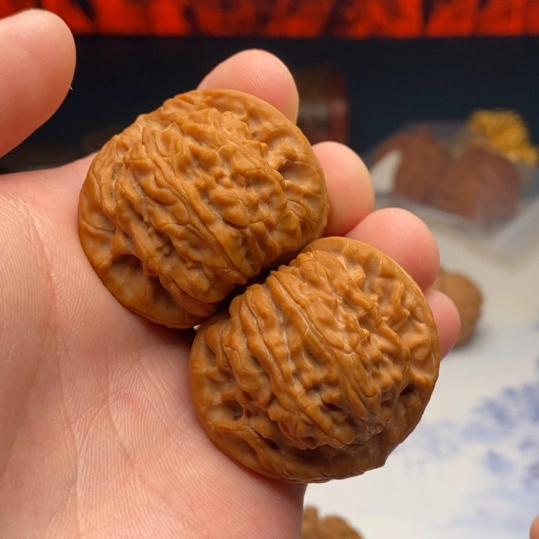 明***把件文玩核桃御龙