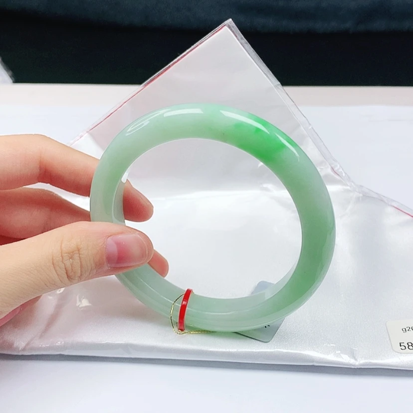 【闪购商品】翡翠手镯未镶嵌缅甸天然a货手镯58+