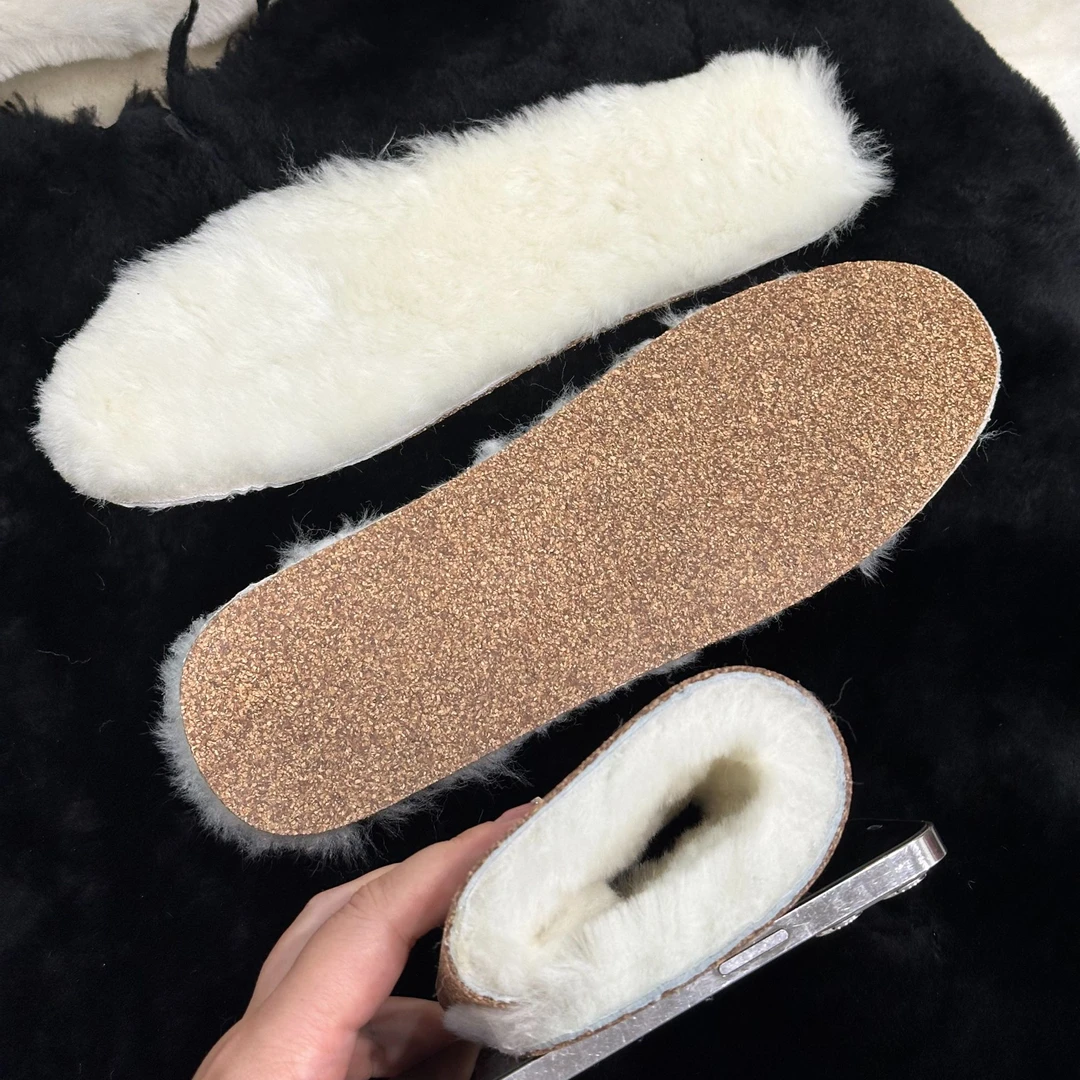 羊皮毛一体软木鞋垫保暖棉鞋垫真皮鞋垫吸汗舒适加厚