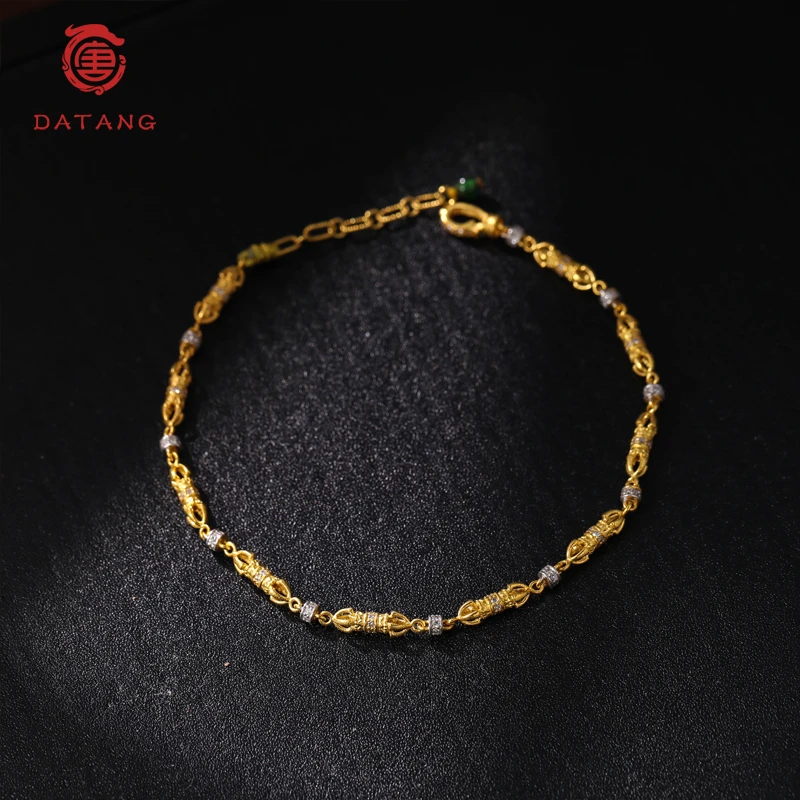 吸金杵18K金翡翠手链S34072