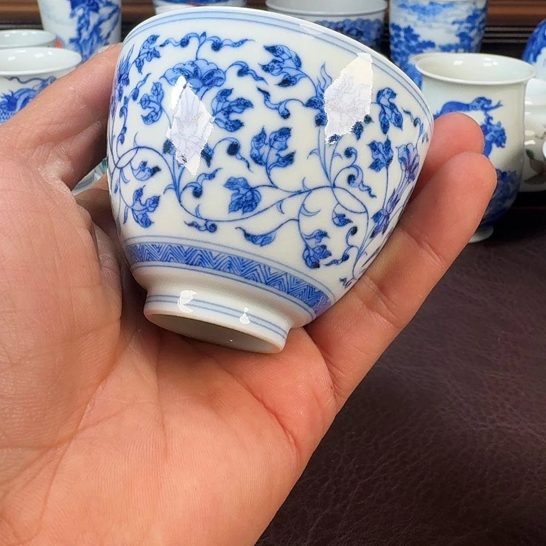 瓷片花**华当代景德镇陶瓷手绘茶具